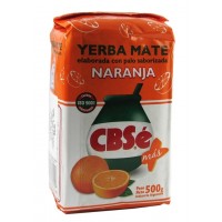 Yerba mate con sabor a naranja CBSE 500 gr 